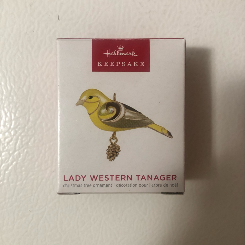 2023 Hallmark Keepsake Lady Western Tanager Ornament Miniature Bird Brand New